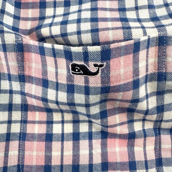 Vineyard Vines Performance Mens Plaid Slim Fit Tucker Shirt Size Large - Picture 11 of 13